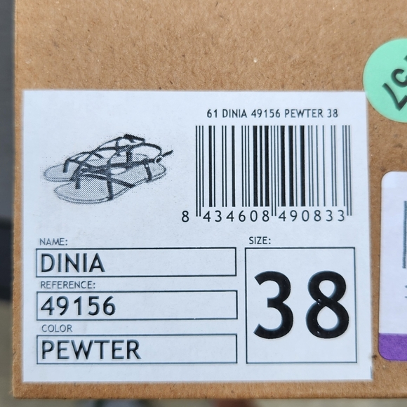 NEW!! Spanish brand GIOSEPPO silver strappy sandals in size 7.5 - Picture 11 of 16